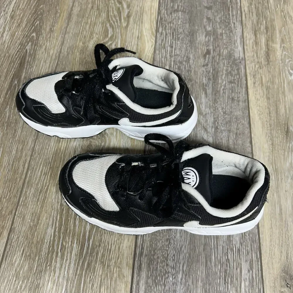 Air Max 2 Light Kids Youth US Size 3Y Sneaker Shoes Black White CJ4026-001